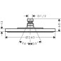 Axor Programme de douche - Douche de tête, diamètre 240 mm, 1 jet, chrome 28494000