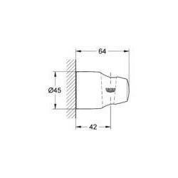 Grohe Movario - Support mural de douchette, chrome 28403000
