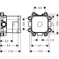 Axor LampShower - Corps d’encastrement pour LampShower 26909180