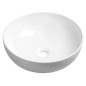 Sapho Lavabos - Lavabo Rondane, diamètre 400 mm, sans trou pour robinet, sans trop-plein, blanc AR435 Sapho Lavabos - Lavabo Rondane, diamètre 400 mm, sans trou pour robinet, sans trop-plein, blanc AR435