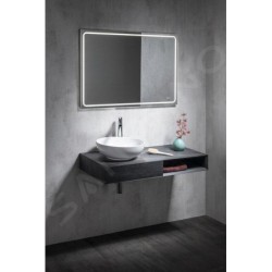 Sapho Lavabos - Lavabo Rondane, diamètre 400 mm, sans trou pour robinet, sans trop-plein, blanc AR435