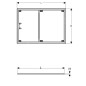 Geberit Setaplano - Cadre de montage pour baignoires de douche, 900x1.200 mm, pour 6 pieds 154.473.00.1 Geberit Setaplano - Cadre de montage pour baignoires de douche, 900x1.200 mm, pour 6 pieds 154.473.00.1