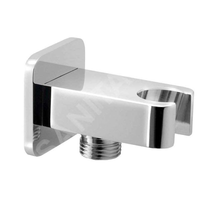 Sapho Jumper - Support de douchette avec débouché, chrome JM540