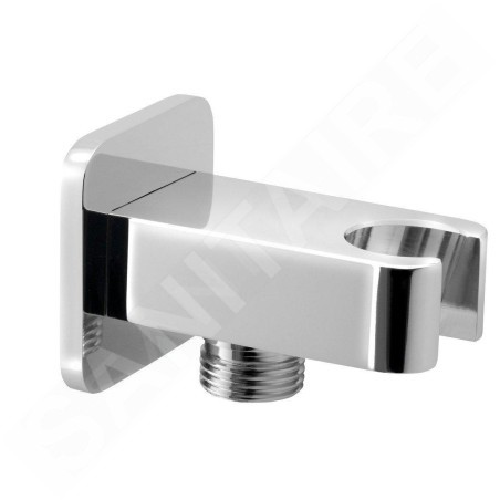 Sapho Jumper - Support de douchette avec débouché, chrome JM540