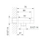 Sapho Jumper - Support de douchette avec débouché, chrome JM540