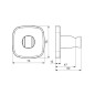 Hansa Living - Support de douchette, chrome 44440183