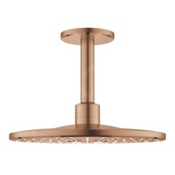 Grohe Rainshower SmartActive - Douche de tête 310, bras de douche 142 mm, 2 jets, Warm Sunset brossé 26477DL0