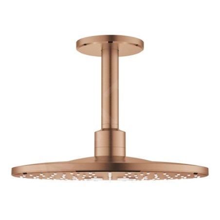 Grohe Rainshower SmartActive - Douche de tête 310, bras de douche 142 mm, 2 jets, Warm Sunset brossé 26477DL0