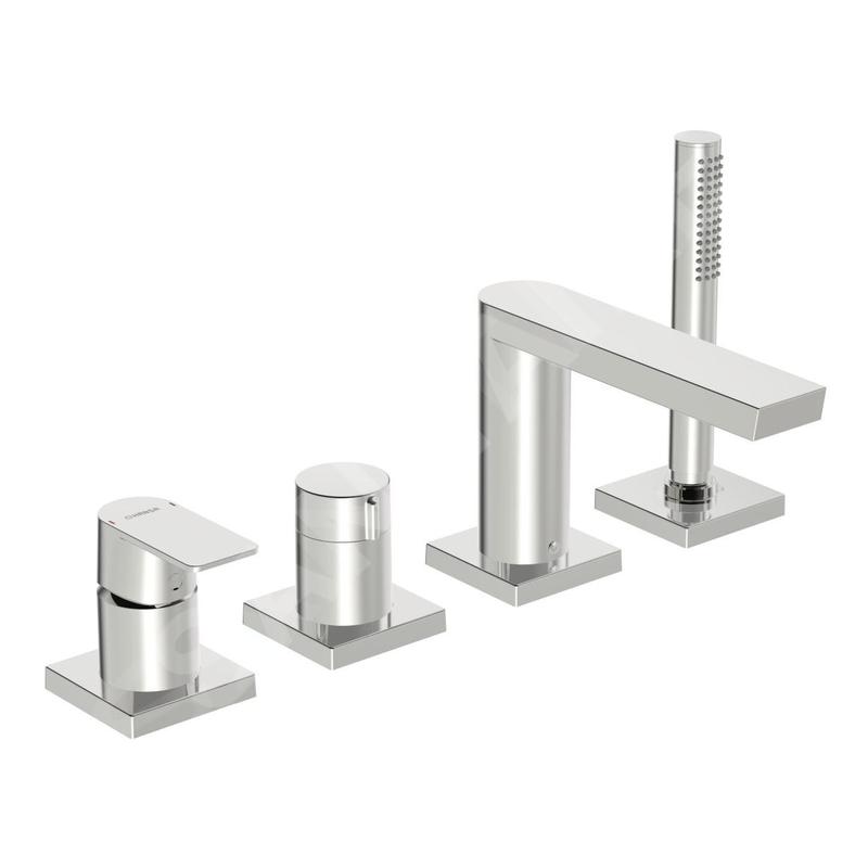 Hansa Stela - Mitigeur 4 trous pour bord de baignoire, chrome 57302473 Hansa Stela - Mitigeur 4 trous pour bord de baignoire, chrome 57302473