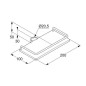 Kludi Cockpit - Tablette pour barre de douche, longueur 200 mm, blanc 6410110-00