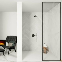 Steinberg 100 - Douche de tête, diamètre 200 mm, noir mat 100 1687 S
