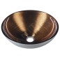 Sapho Murano - Lavabo en verre Wenge, 400x140 mm, cuivre/argent AL5318-66 Sapho Murano - Lavabo en verre Wenge, 400x140 mm, cuivre/argent AL5318-66