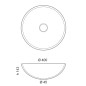 Sapho Murano - Lavabo en verre Wenge, 400x140 mm, cuivre/argent AL5318-66 Sapho Murano - Lavabo en verre Wenge, 400x140 mm, cuivre/argent AL5318-66