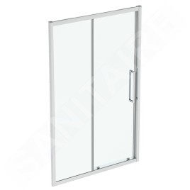 Ideal Standard i.Life - Porte de douche coulissante, deux battants, 1300 mm, silver bright / verre clair T4947EO