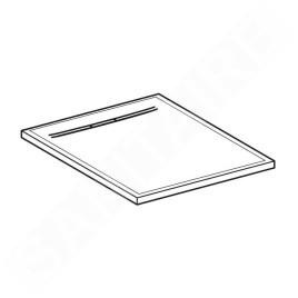 Geberit Sestra - Receveur de douche 800x800 mm, gris 550.291.00.2