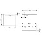 Geberit Sestra - Receveur de douche 800x800 mm, graphite 550.292.00.2 Geberit Sestra - Receveur de douche 800x800 mm, graphite 550.292.00.2
