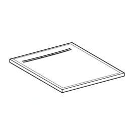 Geberit Sestra - Receveur de douche 800x800 mm, graphite 550.292.00.2