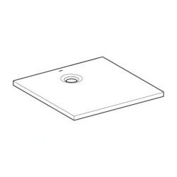 Geberit Olona - Receveur de douche 1000x1000 mm, blanc 550.752.00.1