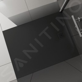 Laufen Pro - Receveur de douche 1200x700 mm, noir mat H2129510800001