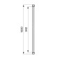 Ideal Standard Connect 2 - Bras de fixation, noir K9380V3
