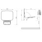 Polysan Saap - Siège de douche rabattable 350 x 328 mm, blanc CW1110W Polysan Saap - Siège de douche rabattable 350 x 328 mm, blanc CW1110W