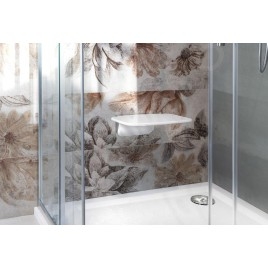 Polysan Saap - Siège de douche rabattable 350 x 328 mm, blanc CW1110W