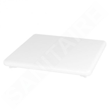 Kaldewei Accessoires - Cache bonde carré KA 120 pour baignoires Conoflat, émail, blanc 687772570001
