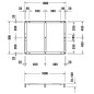 Duravit Accessoires - Support pour receveur de douche 1000x800 mm 791380000000000