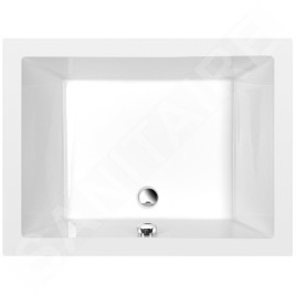 Polysan Deep - Receveur de douche profond avec construction, 1000x750x260 mm, blanc 72880