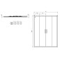 Ideal Standard Connect 2 - Porte de douche coulissante, 4 pièces, 1.600 mm, silver bright/verre clair K9282EO