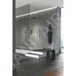 Grohe Rainshower SmartActive Cube - douche de tête 310, bras de douche 430 mm, 2 jets, Hard Graphite 26479A00