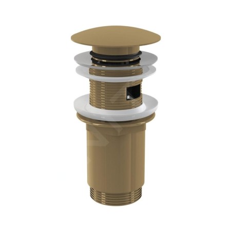 Alcadrain Accessoires - Sortie de lavabo, ClickClack, or brossé mat A392-G-B