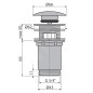 Alcadrain Accessoires - Sortie de lavabo, ClickClack, or brossé mat A392-G-B Alcadrain Accessoires - Sortie de lavabo, ClickClack, or brossé mat A392-G-B