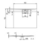 Villeroy & Boch Architectura MetalRim - Receveur de douche, 750x900 mm, VilboGrip, blanc alpin UDA9075ARA215GV-01