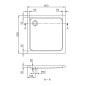 Villeroy & Boch O.novo - Receveur, 900x900 mm, blanc alpin UDA0906DEN1V-01