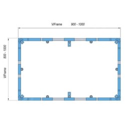 Villeroy & Boch Accessoires - Cadre de montage ViFrame pour receveurs en Quaryl jusqu’à 1000 x 1000 mm U91412300