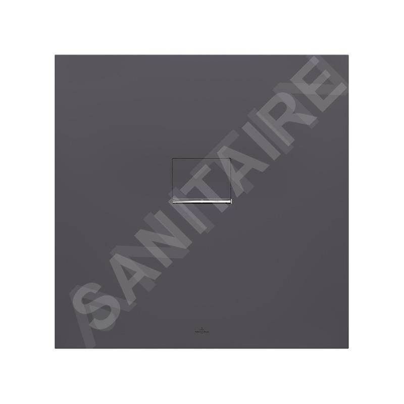 Villeroy & Boch Squaro Infinity - Receveur de douche, 900x900 mm, Quaryl, anthracite UDQ9090SQI1V-1S