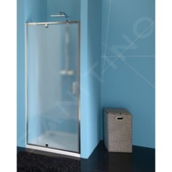 Polysan Easy Line - Porte de douche pivotante 760-900 mm, verre Brick EL1638