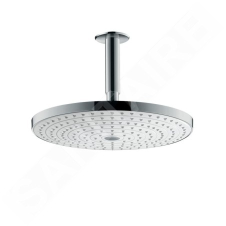 Hansgrohe Raindance Select S - Douche de tête 300, 2 jets, bras de douche 100 mm, blanc/chrome 27337400
