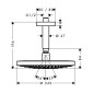 Hansgrohe Raindance Select S - Douche de tête 240, 2 jets, bras de douche 100 mm, chrome 26467000