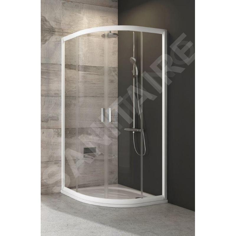 Ravak Blix - Cabine de douche quart de rond BLCP4-90, 880-900 mm, blanc/verre clair 3B270100Z1 Ravak Blix - Cabine de douche quart de rond BLCP4-90, 880-900 mm, blanc/verre clair 3B270100Z1