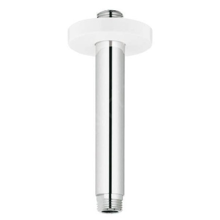 Grohe Rainshower - Bras de douche de plafond, 142 mm, blanc lunaire/ chrome 28724LS0