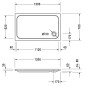 Duravit D-Code - Receveur de douche 1200x700 mm, Antislip, blanc alpin 720094000000001