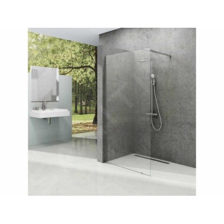 Ravak Walk-In - Paroi de douche Walk-in Wall 90, 900x2000 mm, noir/verre transparent GW9W70300Z1