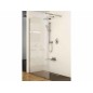 Ravak Walk-In - Paroi de douche Walk-in Wall 90, 900x2000 mm, noir/verre transparent GW9W70300Z1