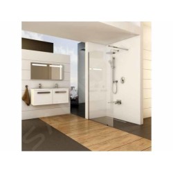 Ravak Walk-In - Paroi de douche Walk-in Wall 90, 900x2000 mm, noir/verre transparent GW9W70300Z1