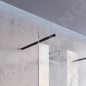 Ravak Walk-In - Paroi de douche Walk-in Wall 100, 1000x2000 mm, noir/verre transparent GW9WA0300Z1