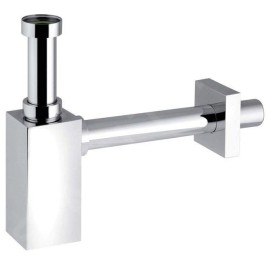 Sapho Piquadrato - Siphon de lavabo 1"1/4, sortie d'évacuation 32 mm, chrome 0510OT25K7