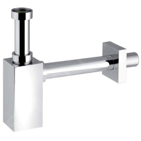 Sapho Piquadrato - Siphon de lavabo 1"1/4, sortie d'évacuation 32 mm, chrome 0510OT25K7