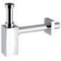 Sapho Piquadrato - Siphon de lavabo 1"1/4, sortie d'évacuation 32 mm, chrome 0510OT25K7